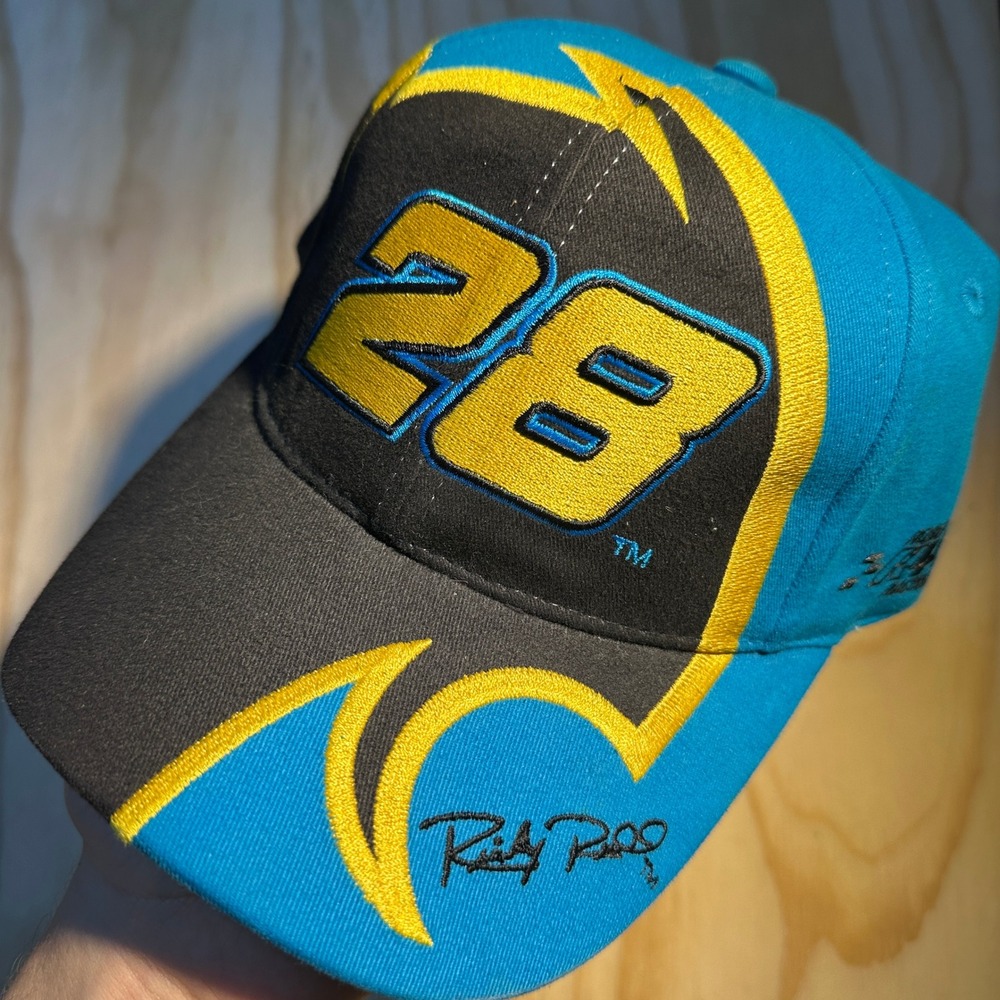 Chase Authentics Ricky Rudd 28 Havoline Nascar Snapback Hat Blue Black OSFM